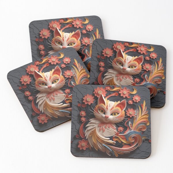 Item preview, Quilled Ukiyo-e Cat designed and sold by WFTan.