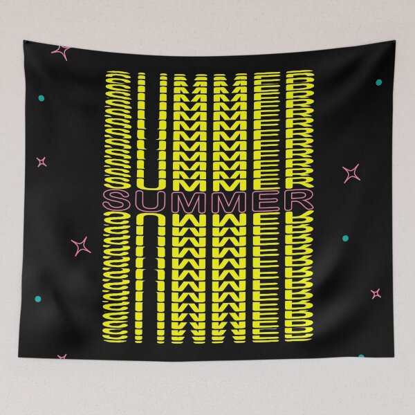 Item preview, 3d summer calligraphic background, background with stars, hand drawn summer lettering designed and sold by SabinArt.
