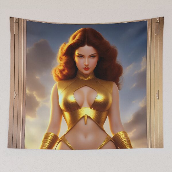 Item preview, Portrait Of The Goddess Andanina Fantasy AI Concept Art by Xzendor7 designed and sold by Xzendor7 Digital Art Creations.