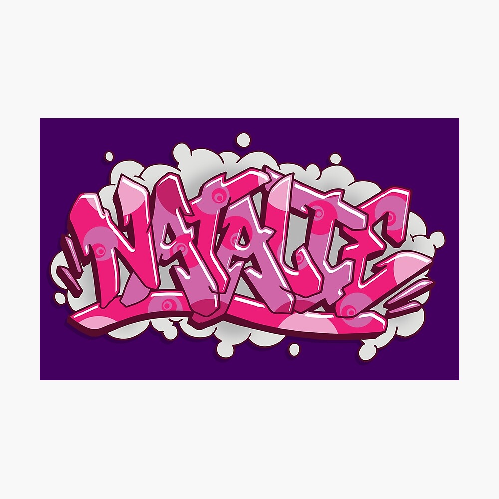  Natalie  graffiti  lettering Photographic Print by 