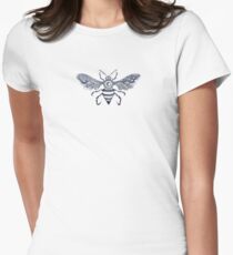 Dotwork Honeybee Women's Fitted T-Shirt
