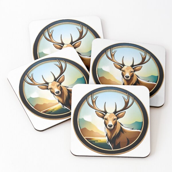 Item preview, deer hunter logo designed and sold by FredArtluxury.