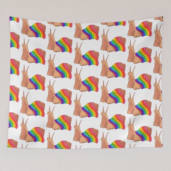Item preview, Gilbert Baker Rainbow Pride Snail designed and sold by snailcantsleep.