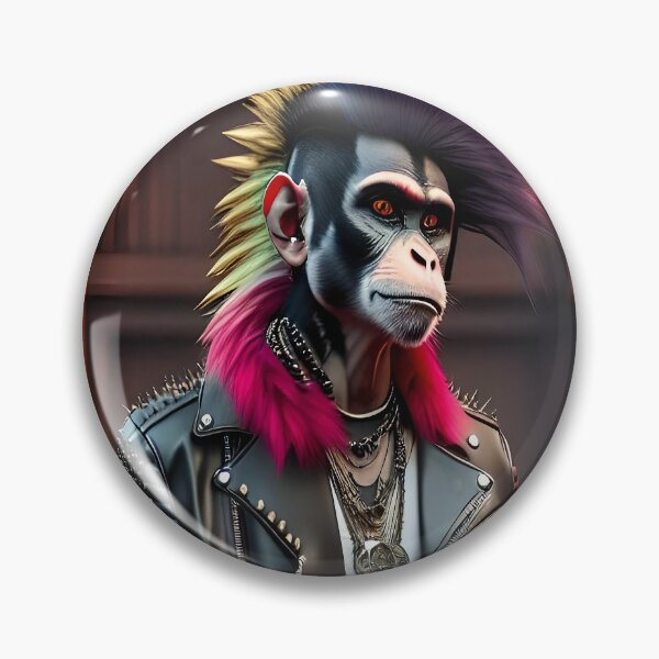 Item preview, Fashion Trendsetter: Monkey  Punk's Edgy and Stylish T Shirt designed and sold by artmanikin.