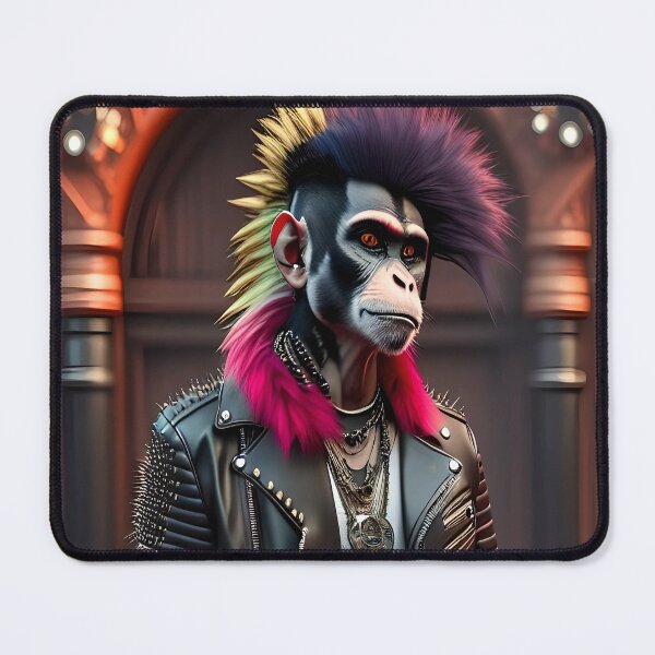 Item preview, Fashion Trendsetter: Monkey  Punk's Edgy and Stylish T Shirt designed and sold by artmanikin.