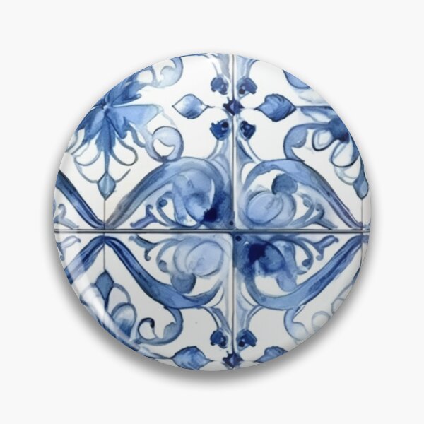 Item preview, Watercolor Blue-ish Mosaic pattern designed and sold by DaisyMarroquin.