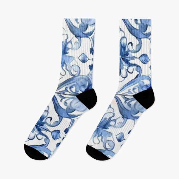 Item preview, Watercolor Blue-ish Mosaic pattern designed and sold by DaisyMarroquin.