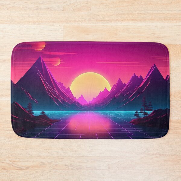 Item preview, Solar Summits: Synthwave Radiance in the Mountains designed and sold by Mullet Monkey.