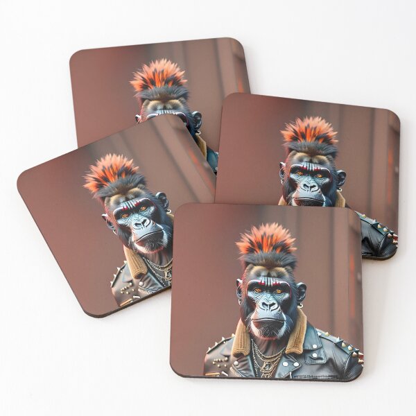 Item preview, Animal Fashion Icon: Be Inspired by Monkey Punk's Unique Look T Shirt designed and sold by artmanikin.