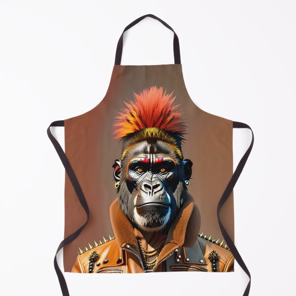 Item preview, Trendy Animal Couture: Unleash Your Style with Monkey Punk's Fashion Statement designed and sold by artmanikin.