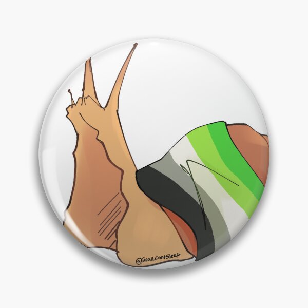 Item preview, Aromantic Pride Snail designed and sold by snailcantsleep.