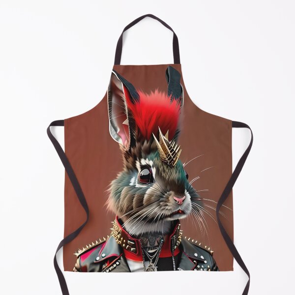 Item preview, Punk-Rock Rabbit: Studded Leather Jackets, Ripped Jeans, and Mohawks t shirt designed and sold by artmanikin.