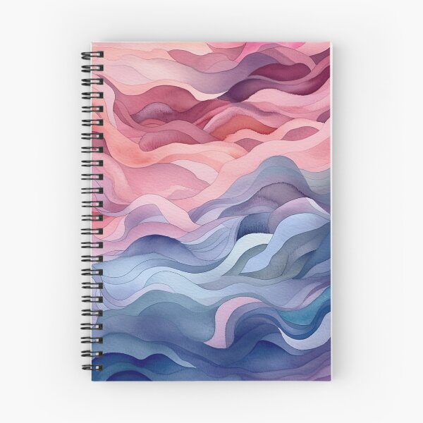 Item preview, Wave abstract watercolor pattern designed and sold by DaisyMarroquin.