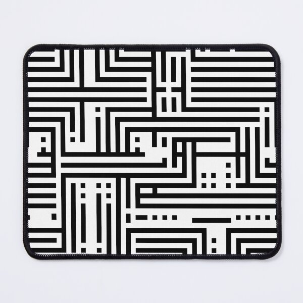 Item preview, Black and White Geometric Pattern: Squares and Lines designed and sold by GiveMeMood.