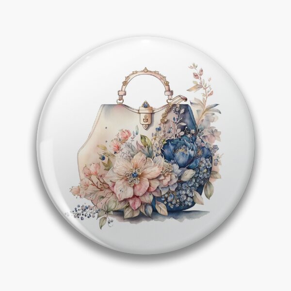 Artikelvorschau, Luxuriöse Designer-Tasche mit Blumenmuster entworfen und verkauft von DreamiDreams.