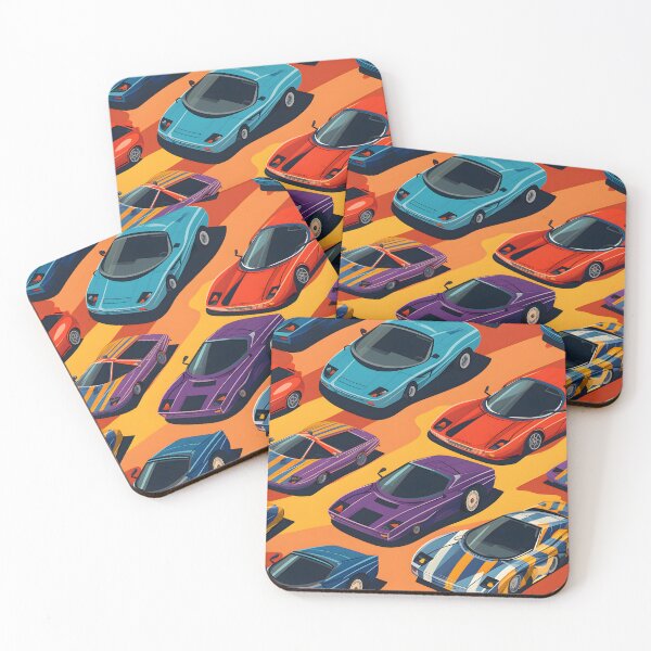 Item preview, Retro Super Car pattern  designed and sold by PixlMasterpiece.