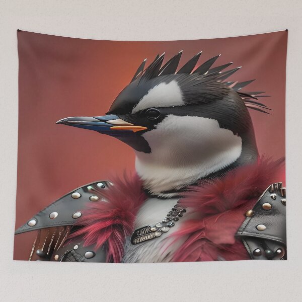 Item preview, Fashion Trendsetter: Penguin Punk's Edgy and Stylish t shirt designed and sold by artmanikin.