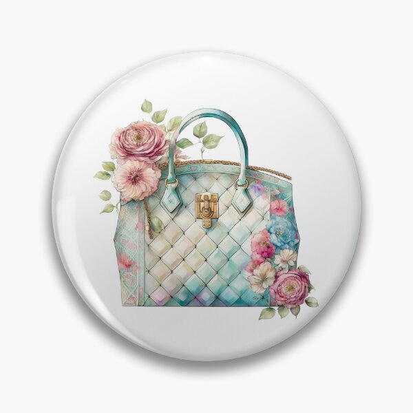 Artikelvorschau, Luxuriöse Designer-Tasche mit Blumenmuster entworfen und verkauft von DreamiDreams.