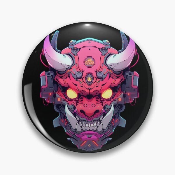 Item preview, Cyberpunk Demon Oni Mask designed and sold by notanotherif.