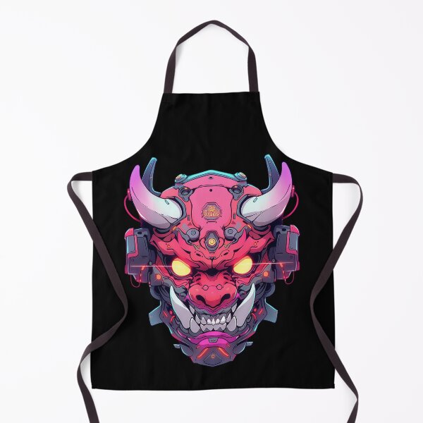 Item preview, Cyberpunk Demon Oni Mask designed and sold by notanotherif.