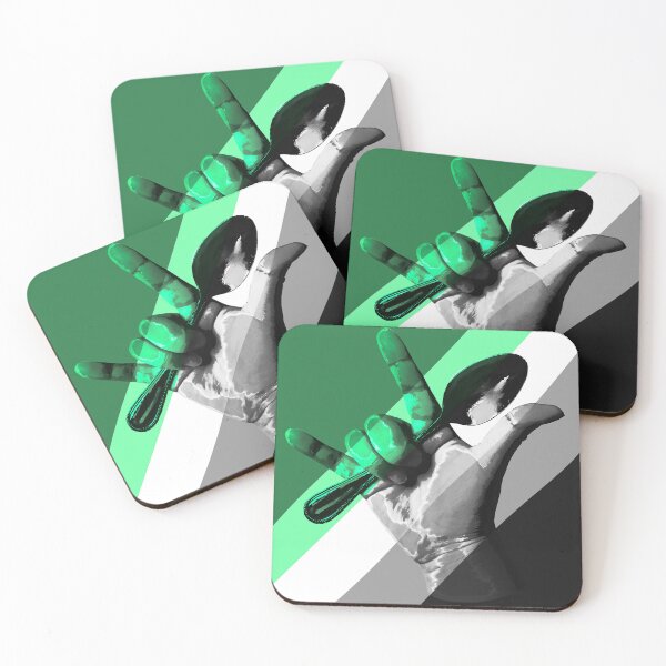 Item preview, Aromantic Pride Full Flag Modern Digital Pop Art American Sign Language Spoon I love You Disability Awareness Chronic Illness designed and sold by ARTbyABACCUS.