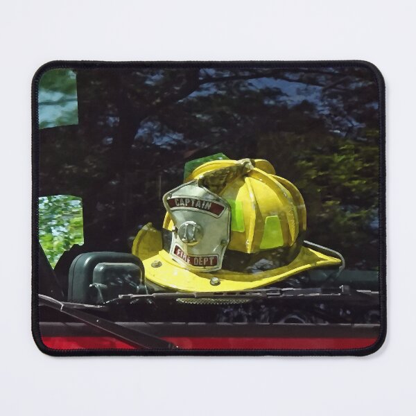 Item preview, Yellow Fire Captain's Helmet designed and sold by Susan Savad.