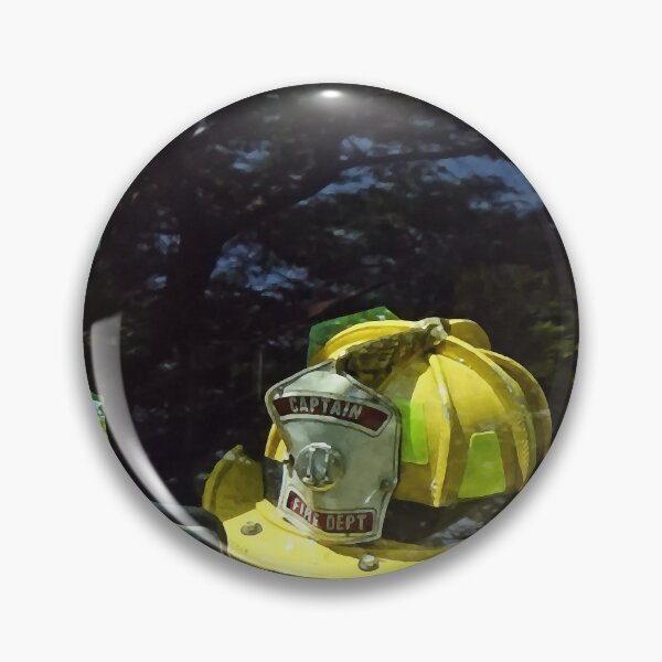 Item preview, Yellow Fire Captain's Helmet designed and sold by Susan Savad.
