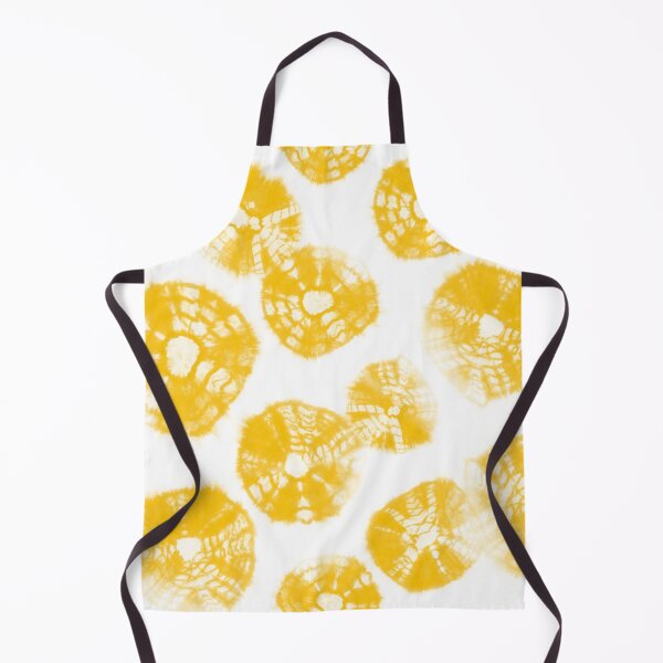 Item preview, Shibori Kumo yellow dots over white designed and sold by marufemia.