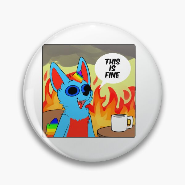 Item preview, This is fine?? designed and sold by Pepperjackwolf.