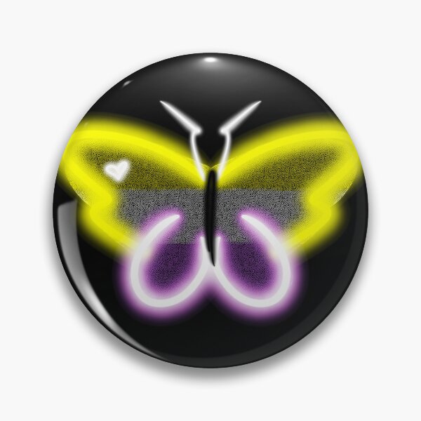 Item preview, Non-Binary Pride Moth (Version 1) designed and sold by O1RSH.