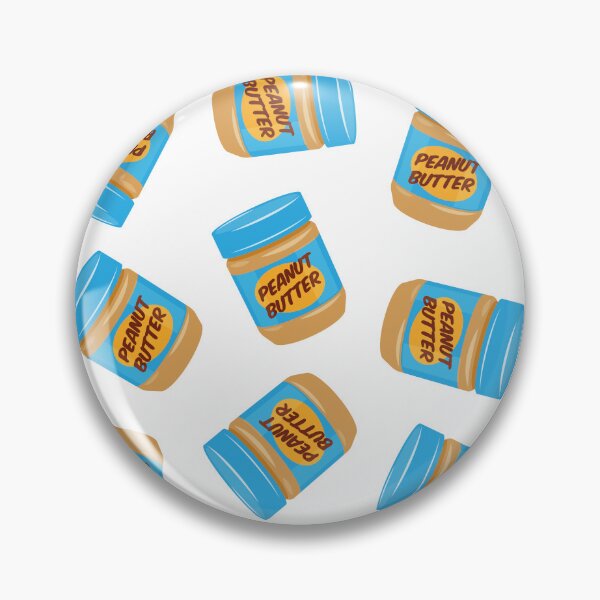 Item preview, peanut butter jars - blue on white designed and sold by littlearrow.