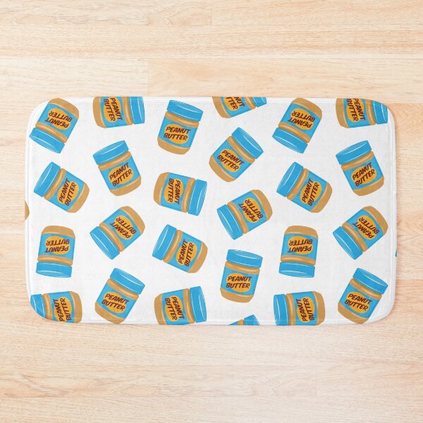 Item preview, peanut butter jars - blue on white designed and sold by littlearrow.