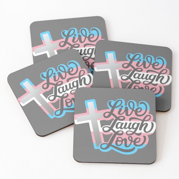 Item preview, Live laugh love LGBTQ transgender Christian designed and sold by KCAbdelnour.