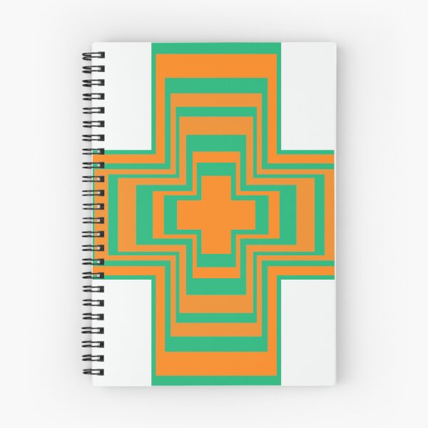 Item preview, Abstract Cross Orange and Green designed and sold by India2022.