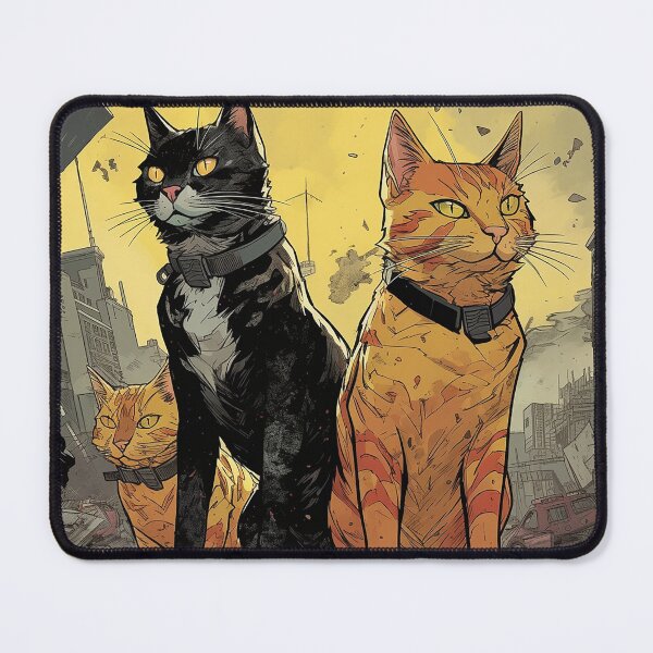 Item preview, Comic Book Art of Two Cats designed and sold by RetroAnimals.
