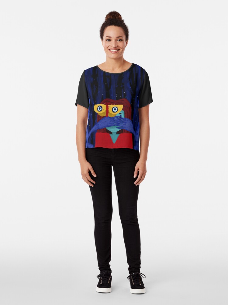 Alternate view of It's in the trees Chiffon Top