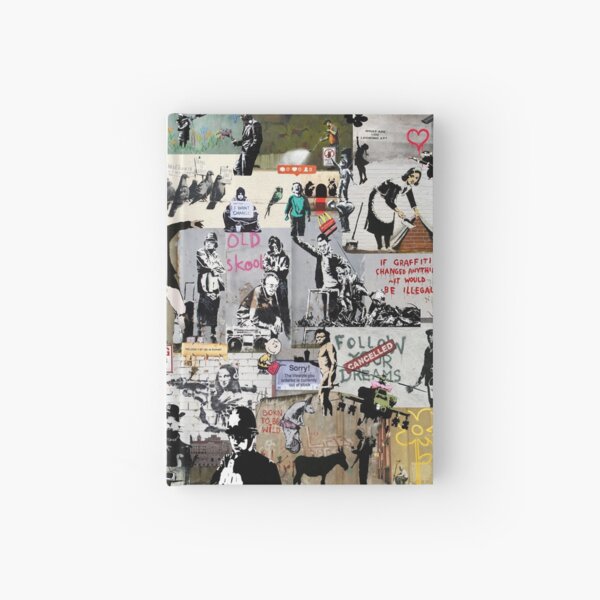 Banksy Collage Hardcover Journal