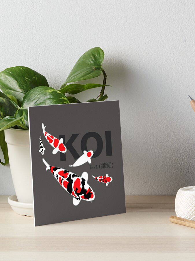 Japanese Koi Fish Art | Art Board Print