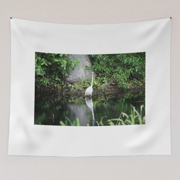 Item preview, White Egret Refection designed and sold by Cynthia48.