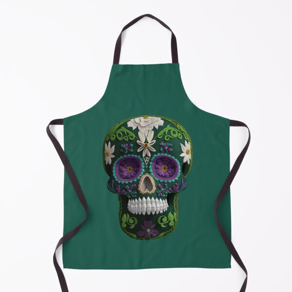 Item preview, Deluxe design made of embroidery skull textile Day of the Dead, Dia de los Muertos designed and sold by Tio-Tecun.