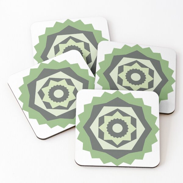 Item preview, Boho Abstract Green Flower  designed and sold by India2022.