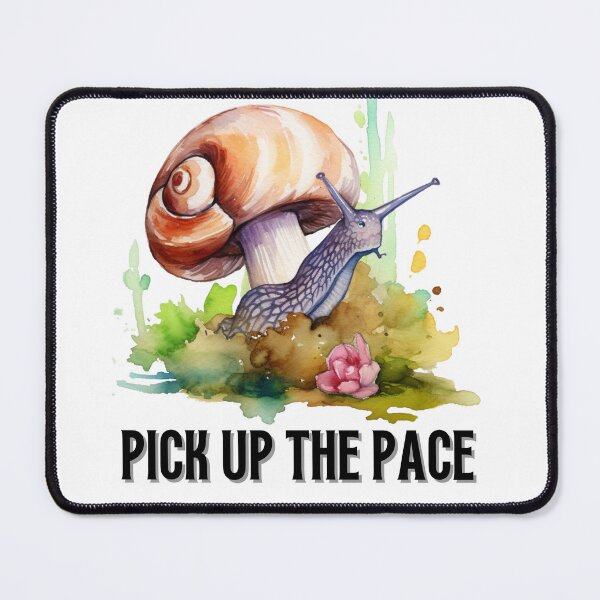 Item preview, Snail Watercolour Pick Up The Pace designed and sold by MTJ-Mushrooms.