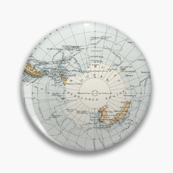 Item preview, Vintage Map of Antarctica (1900) designed and sold by BravuraMedia.