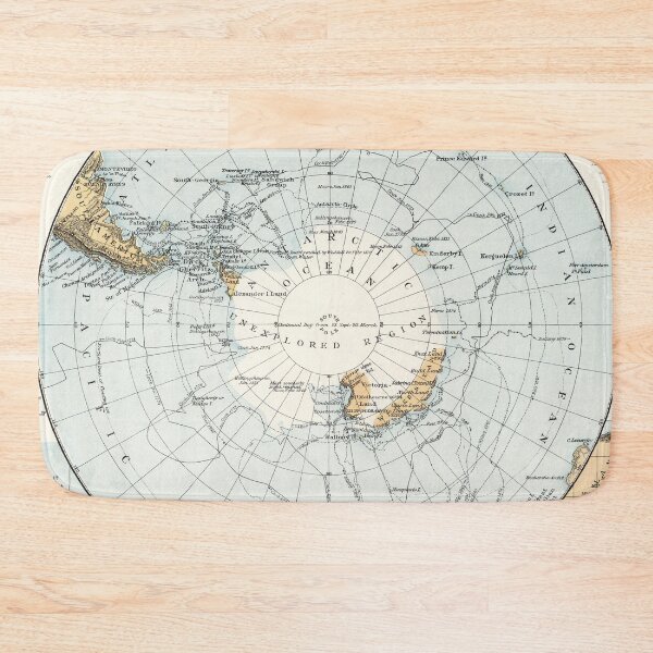 Item preview, Vintage Map of Antarctica (1900) designed and sold by BravuraMedia.