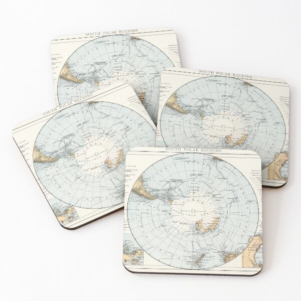 Item preview, Vintage Map of Antarctica (1900) designed and sold by BravuraMedia.