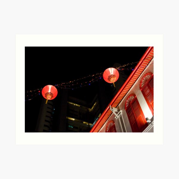 SINGAPORE CHINATOWN Art Print