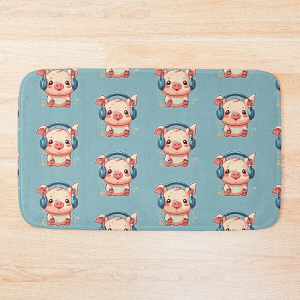 Item preview, Fun Pig DJ, pig, fun, fun pig, pig cartoon designed and sold by FabrikPrint.
