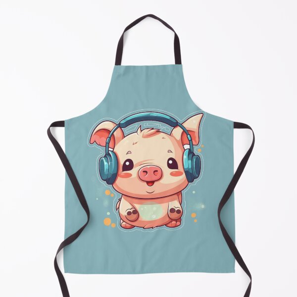 Item preview, Fun Pig DJ, pig, fun, fun pig, pig cartoon designed and sold by FabrikPrint.