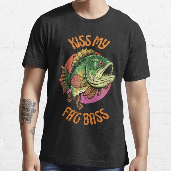  Mens Bass Fishing Fisher Lures Bass Fish T-Shirt