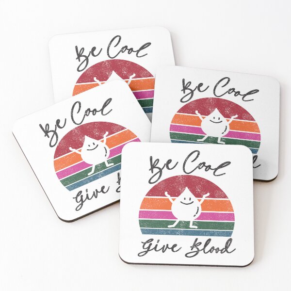 Item preview, Be cool, give Blood! with Retro Sunset designed and sold by Line2Rhyme.